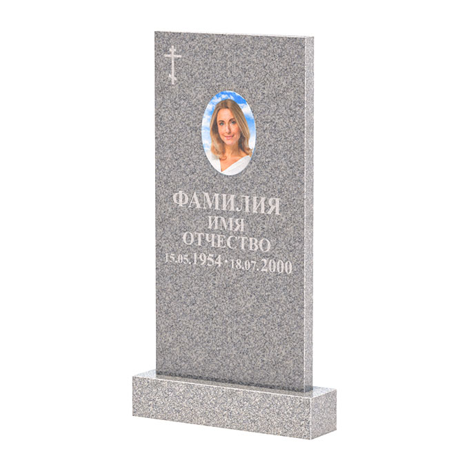 Памятники из цветного гранита в&nbsp;Набережных Челнах | Памятник из Сибирского гранита прямой