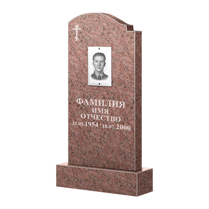 Гранитные памятники в&nbsp;Набережных Челнах | Памятник из гранита Розалия Pink ФГЦ-25