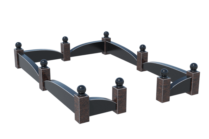 Цоколи на могилу в&nbsp;Набережных Челнах | Цоколь на могилу №0044