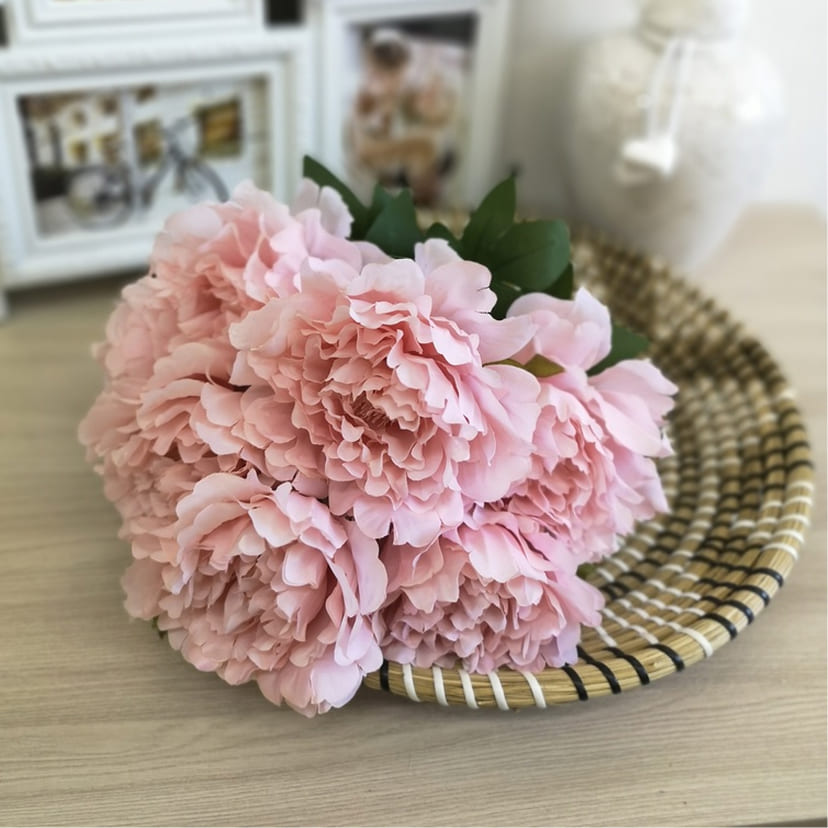 Искусственные цветы в Набережных Челнах | Цветы искусственные «Пионы», розовые, букет