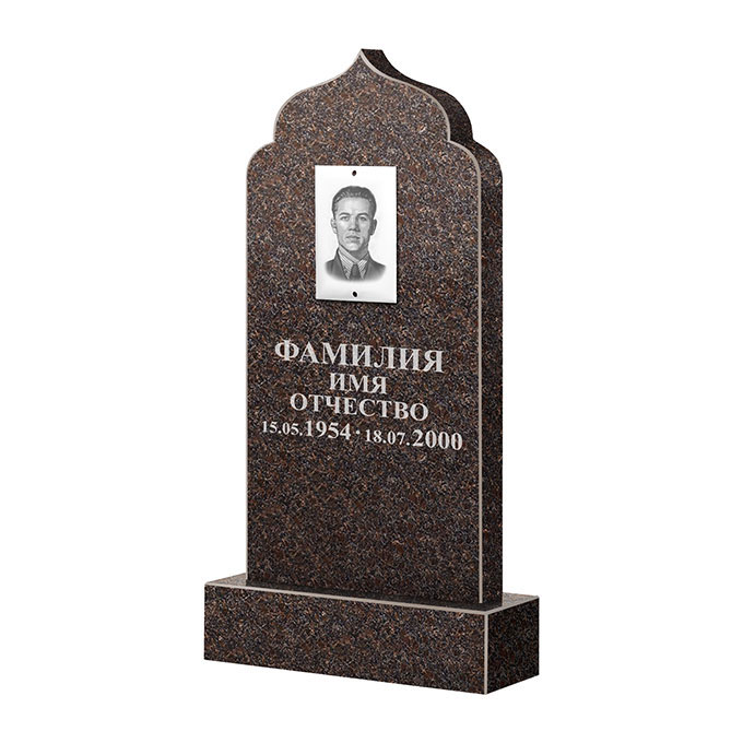 Памятники из цветного гранита в&nbsp;Набережных Челнах | Памятник из гранита Карел Brown ФГЦ-037