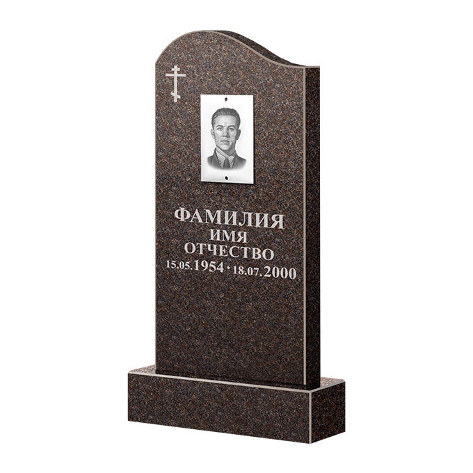 Памятники из цветного гранита в&nbsp;Набережных Челнах | Памятник из гранита Карел Brown ФГЦ-030