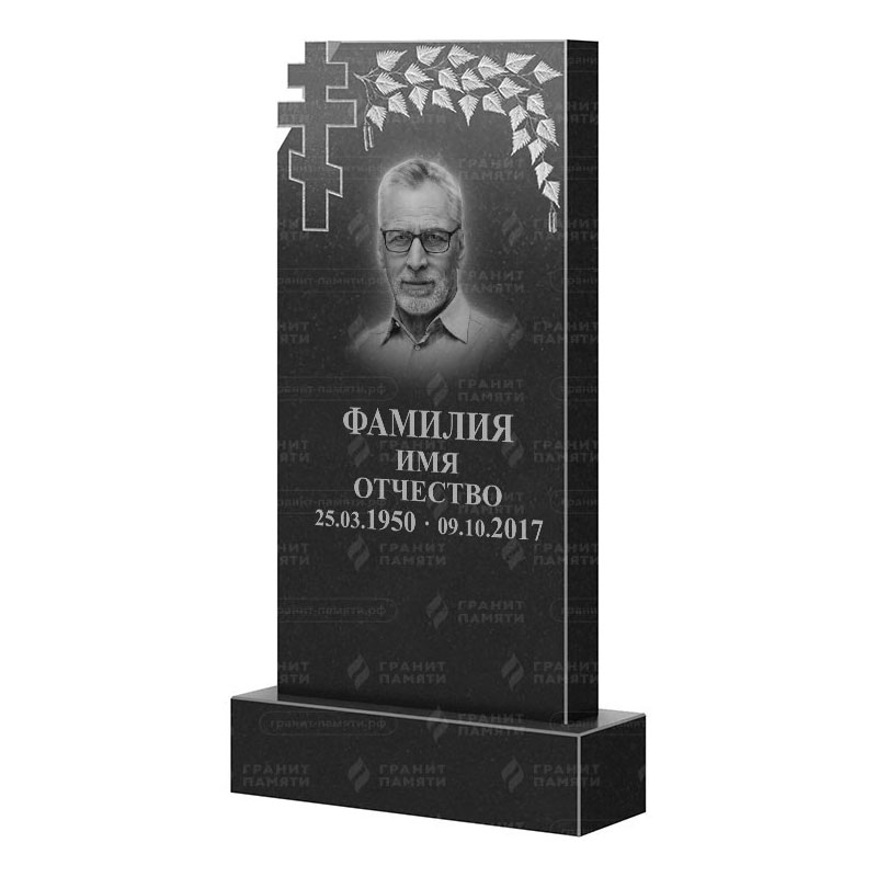 Памятники из гранита с деревом в&nbsp;Набережных Челнах | Гранитный памятник ФГ-202