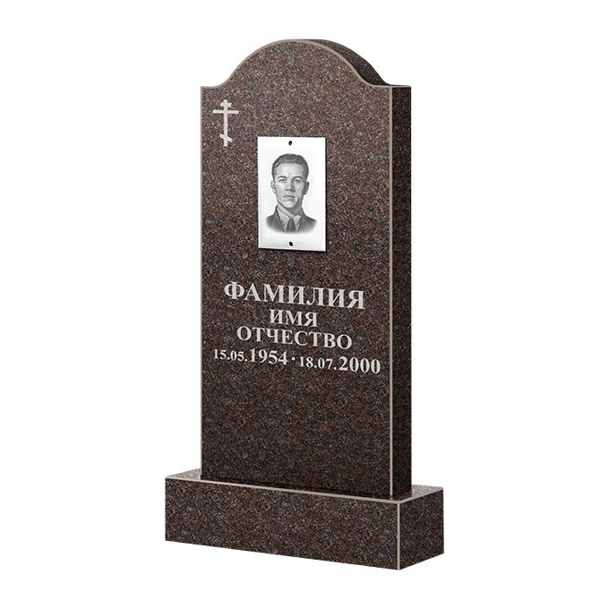 Памятники из цветного гранита в&nbsp;Набережных Челнах | Памятник из гранита Карел Brown ФГЦ-012