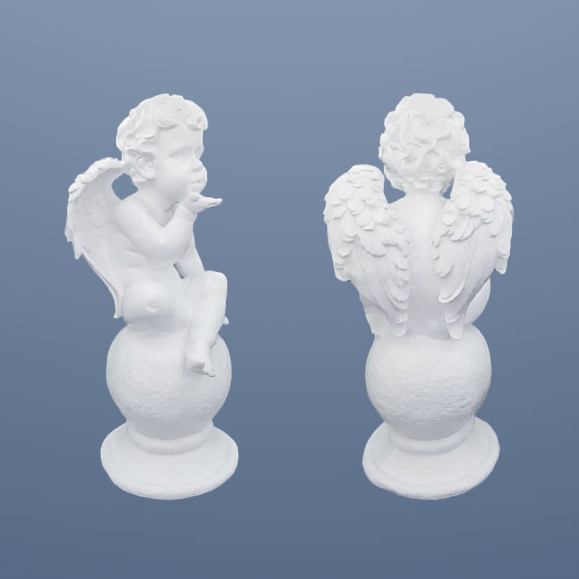 Скульптуры из искусственного мрамора в Набережных Челнах | Скульптура ангел на шаре №2