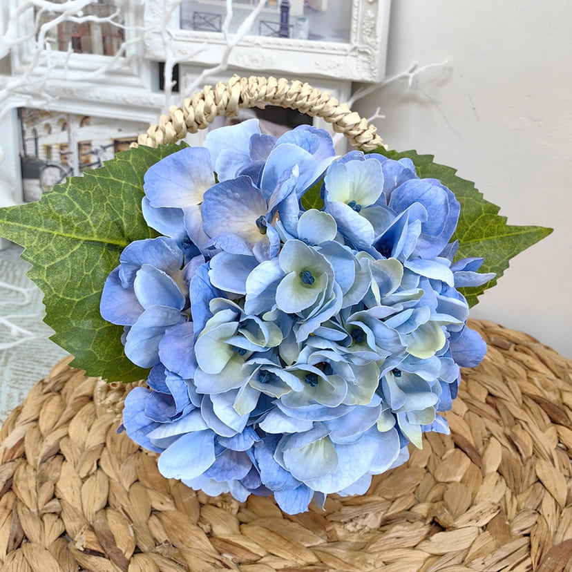Искусственные цветы в Набережных Челнах | Цветок искусственный «Гортензия», голубая, одиночный