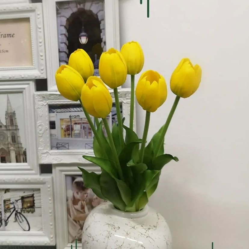 Искусственные цветы в Набережных Челнах | Цветы искусственные «Тюльпаны», желтые, букет