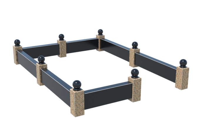 Цоколи на могилу в&nbsp;Набережных Челнах | Цоколь на могилу №0036