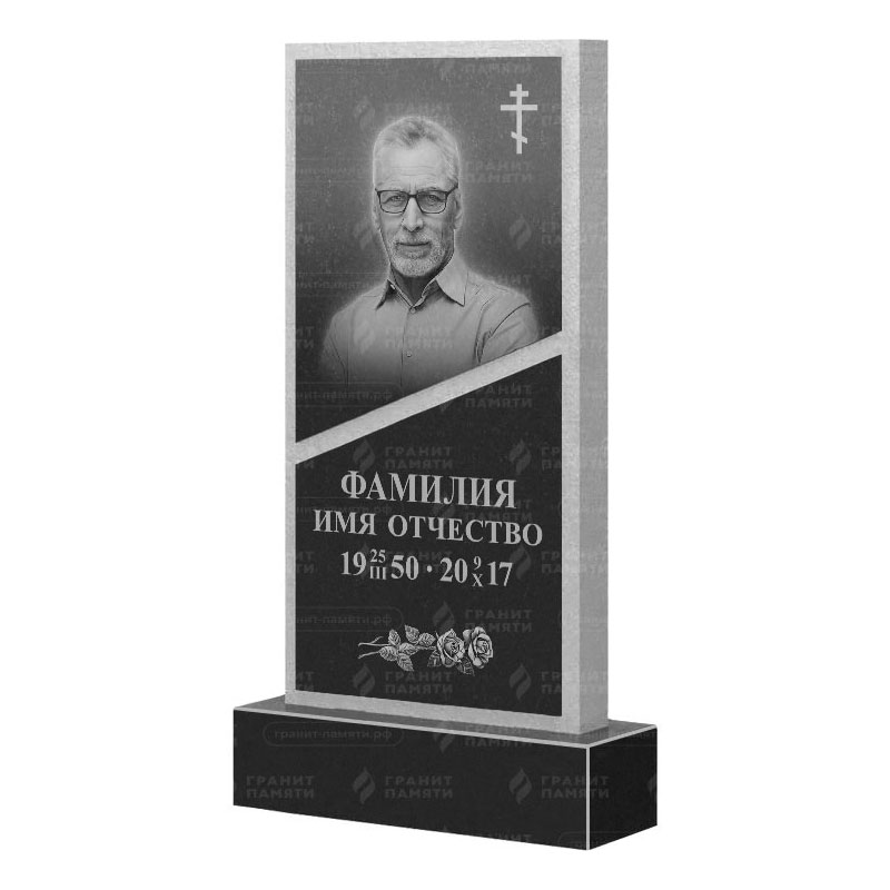 Памятники из гранита вертикальные в&nbsp;Набережных Челнах | Гранитный памятник ФГ-164