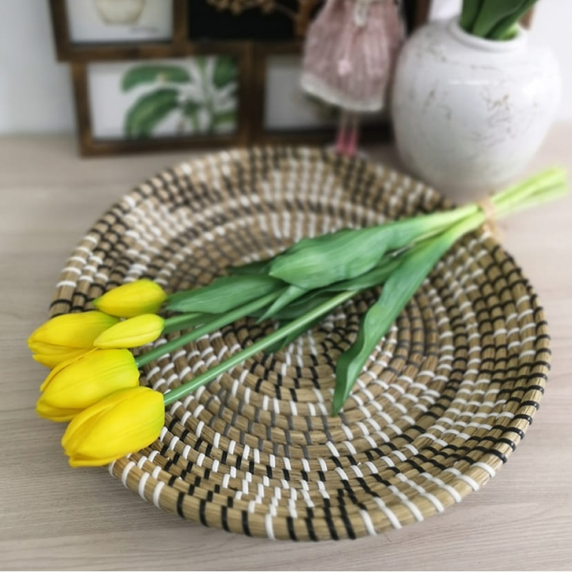 Искусственные цветы в Набережных Челнах | Цветы искусственные «Тюльпаны, бутоны», желтые, букет