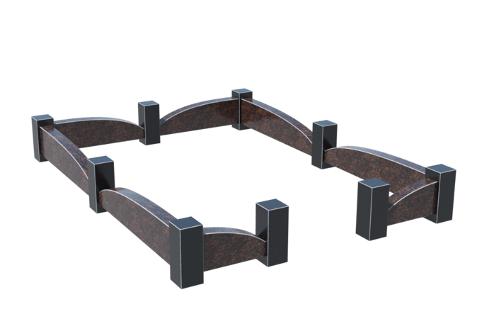 Цоколи на могилу в&nbsp;Набережных Челнах | Цоколь на могилу №0042