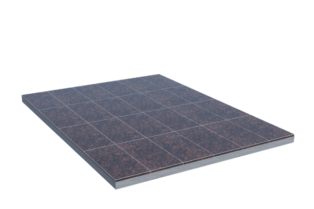 Площадки на могилу в&nbsp;Набережных Челнах | Площадка с облицовкой Дымовским гранитом