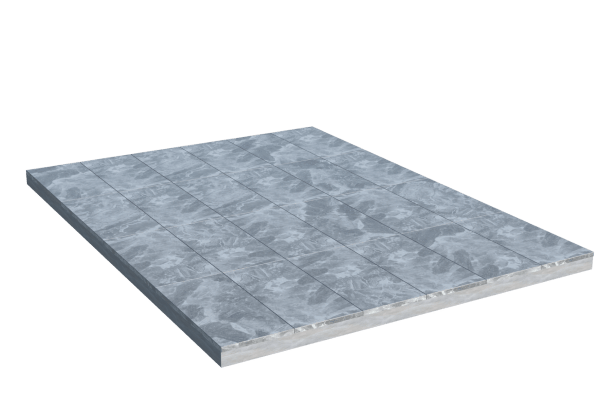 Площадки на могилу в&nbsp;Набережных Челнах | Площадка с мраморной облицовкой