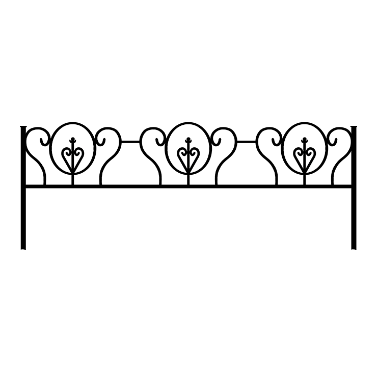 Металлические оградки, столы, скамейки в&nbsp;Набережных Челнах | Оградка №3