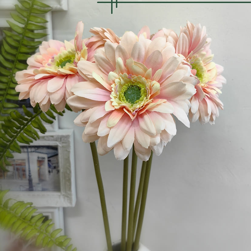 Искусственные цветы в Набережных Челнах | Цветок искусственный «Гербера», молочно-розовая, одиночный