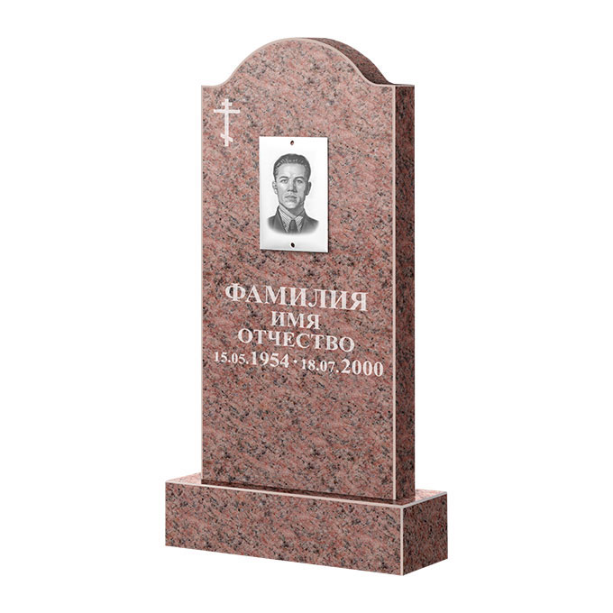 Памятники из цветного гранита в&nbsp;Набережных Челнах | Памятник из гранита Розалия Pink ФГЦ-012