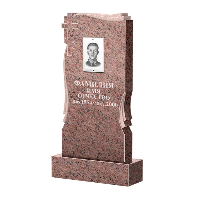 Гранитные памятники в&nbsp;Набережных Челнах | Памятник из гранита Розалия Pink ФГЦ-185
