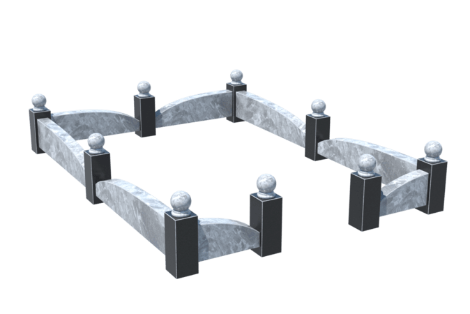 Цоколи на могилу в&nbsp;Набережных Челнах | Цоколь на могилу №0040