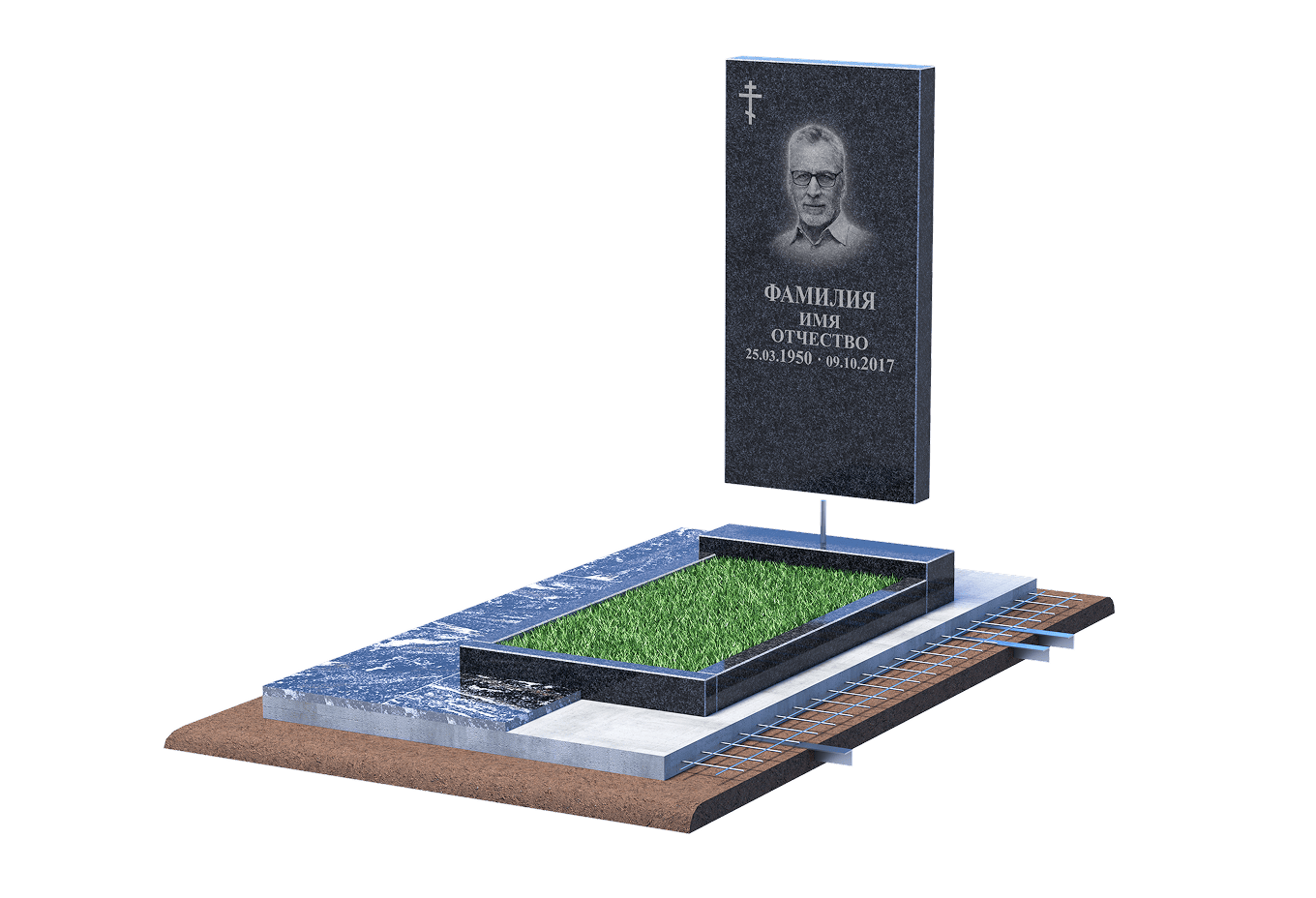 Установка памятника в Набережных Челнах