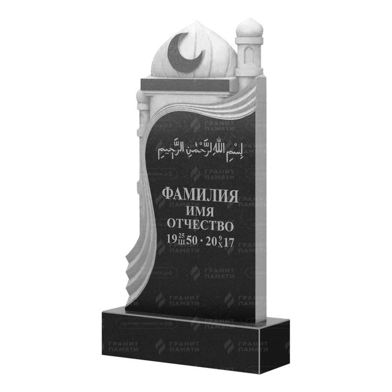 Мусульманские памятники на могилу в&nbsp;Набережных Челнах | Гранитный памятник ФГ-228