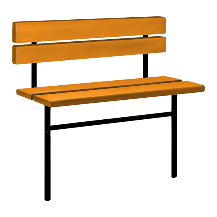 Металлические оградки, столы, скамейки в&nbsp;Набережных Челнах | Скамейка №3 со спинкой