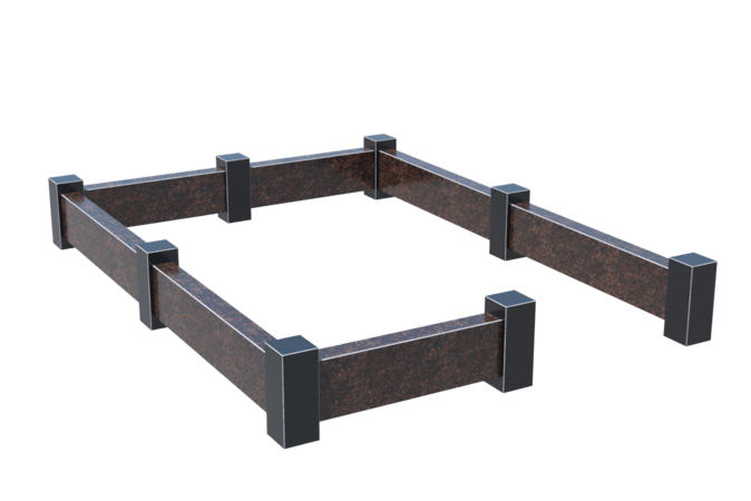 Цоколи на могилу в&nbsp;Набережных Челнах | Цоколь на могилу №0033