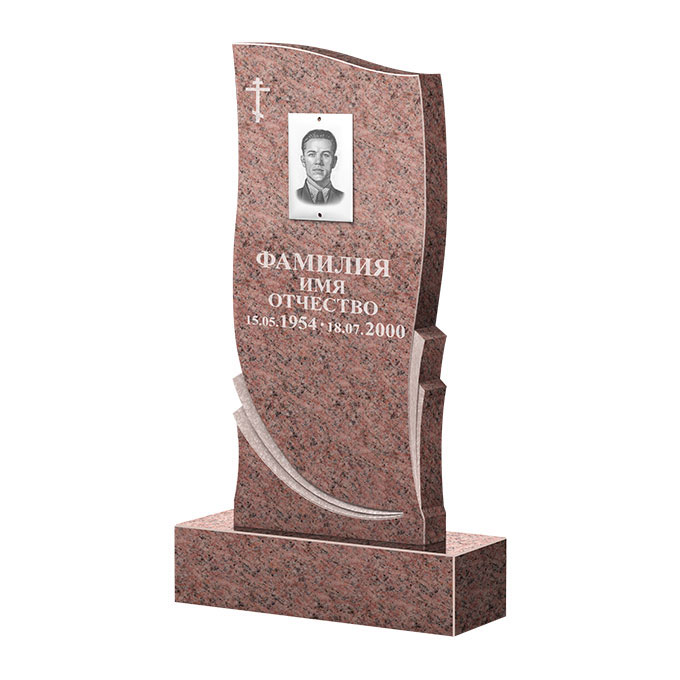 Гранитные памятники в&nbsp;Набережных Челнах | Памятник из гранита Розалия Pink ФГЦ-044