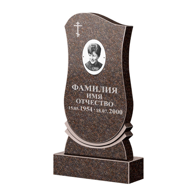 Гранитные памятники в&nbsp;Набережных Челнах | Памятник из гранита Карел Brown ФГЦ-056