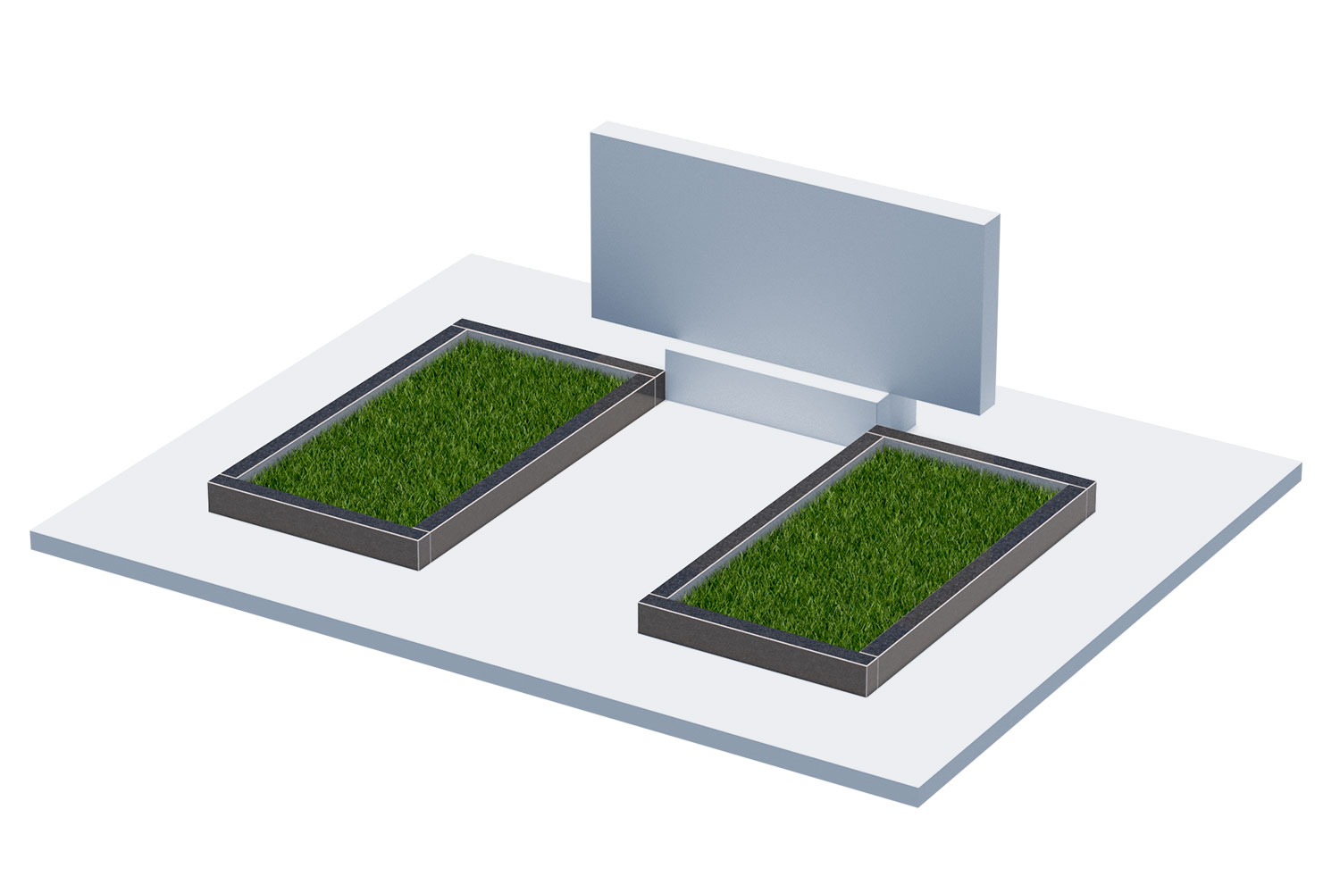 Цветники и надгробные плиты в&nbsp;Набережных Челнах | Цветник Автономный, 2 шт