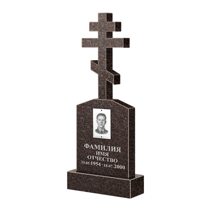 Гранитные памятники в&nbsp;Набережных Челнах | Памятник из гранита Карел Brown ФГЦ-099