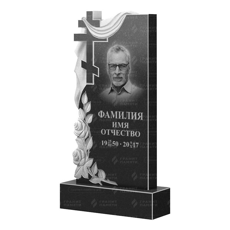Памятники из гранита вертикальные в&nbsp;Набережных Челнах | Гранитный памятник ФГ-189