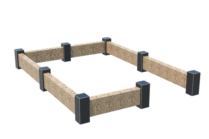 Цоколи на могилу в&nbsp;Набережных Челнах | Цоколь на могилу №0037