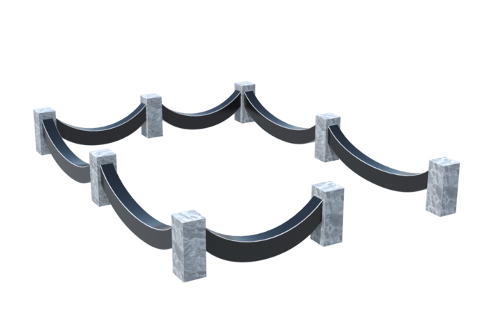 Цоколи на могилу в&nbsp;Набережных Челнах | Цоколь на могилу №0023