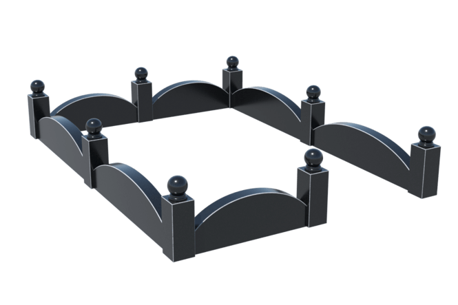 Цоколи на могилу в&nbsp;Набережных Челнах | Цоколь на могилу №0002