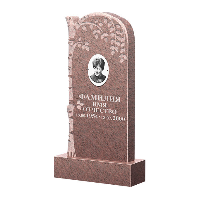 Гранитные памятники в&nbsp;Набережных Челнах | Памятник из гранита Розалия Pink ФГЦ-091