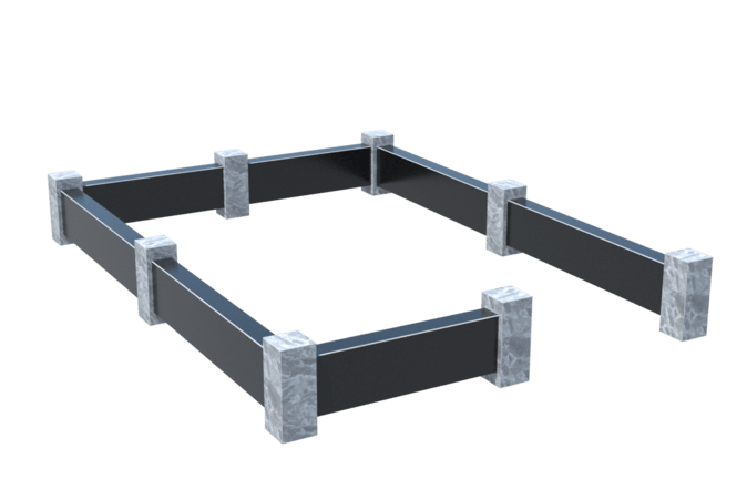 Цоколи на могилу в&nbsp;Набережных Челнах | Цоколь на могилу №0032