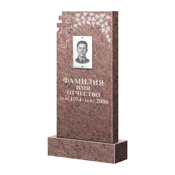 Гранитные памятники в&nbsp;Набережных Челнах | Памятник из гранита Розалия Pink ФГЦ-202