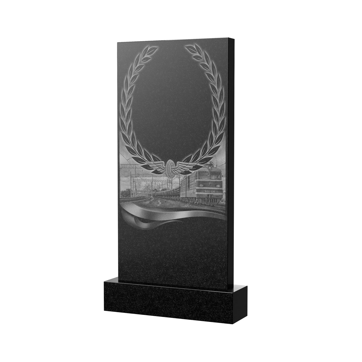 Художественное оформление памятника в&nbsp;Набережных Челнах | Художественное оформление на гранитную стелу, рисунок ВХО-054