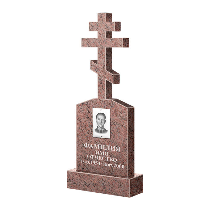 Гранитные памятники в&nbsp;Набережных Челнах | Памятник из гранита Розалия Pink ФГЦ-099