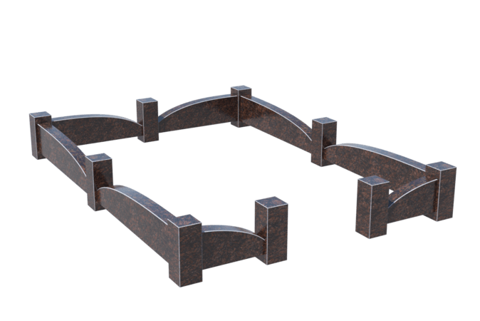 Цоколи на могилу в&nbsp;Набережных Челнах | Цоколь на могилу №0043